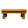 Tavolo aggiuntivo Alexandra House Living Giallo Alluminio Legno MDF 38 x 14 x 38 cm