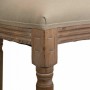 Sgabello Alexandra House Living Marrone Tela Legno d'albero della gomma 42 x 121 x 48 cm