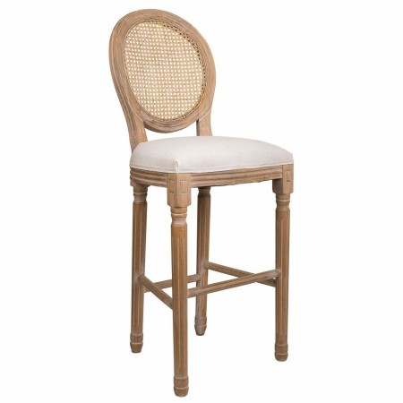 Sgabello Alexandra House Living Crema Rattan Legno d'albero della gomma 42 x 121 x 48 cm