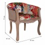 Poltrona Alexandra House Living Rosa chiaro Legno d'albero della gomma 100 % poliestere 61 x 71 x 61 cm