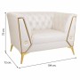 Poltrona Alexandra House Living Bianco 72 x 75 x 104 cm Tappezzato