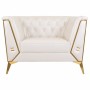 Poltrona Alexandra House Living Bianco 72 x 75 x 104 cm Tappezzato