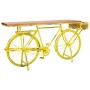 Ingresso Alexandra House Living Bike Giallo Ferro Legno di mango 46 x 93 x 187 cm