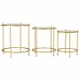 Set di 3 tavoli Alexandra House Living Oro 53 x 60 x 53 cm