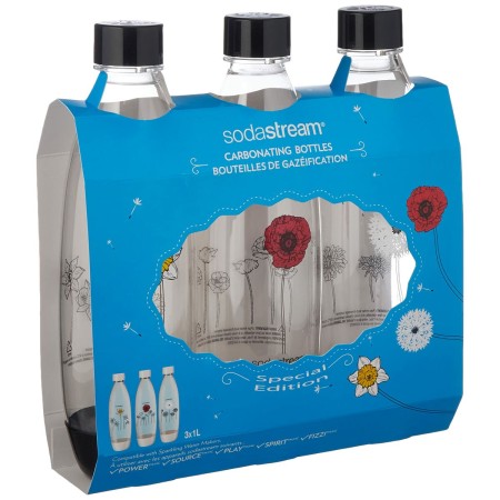 Bottiglia sodastream 3000143 Macchina per Soda 3 Pezzi 1 L