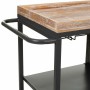 Portabottiglie Alexandra House Living Marrone Ferro Legno di abete 40 x 83 x 100 cm Con ruote