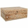 Scatola-Portagioie Alexandra House Living Bianco Naturale Legno di mango Legno MDF 18 x 10 x 25 cm