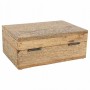 Scatola-Portagioie Alexandra House Living Bianco Naturale Legno di mango Legno MDF 18 x 10 x 25 cm