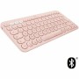 Tastiera Logitech K380 Francese Rosa AZERTY