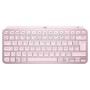 Tastiera Wireless Logitech MX Keys Mini Rosa Francese AZERTY