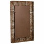 Specchio da parete Alexandra House Living Marrone Juta 3 x 61 x 91 cm