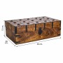 Baule Alexandra House Living Marrone Metallo Legno di mango 20 x 12 x 38 cm Stile artigianale