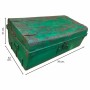 Valigia decorativa Alexandra House Living Verde Ferro Stile artigianale 42 x 31 x 76 cm