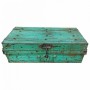 Valigia decorativa Alexandra House Living Verde Ferro Stile artigianale 32 x 21 x 61 cm