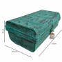 Valigia decorativa Alexandra House Living Verde Ferro Stile artigianale 33 x 23 x 61 cm