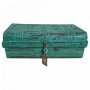 Valigia decorativa Alexandra House Living Verde Ferro Stile artigianale 33 x 23 x 61 cm