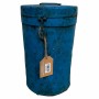 Bidone decorativo Alexandra House Living Azzurro Ferro Stile artigianale 25 x 35 x 25 cm