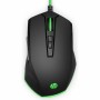 Mouse HP Pavilion 200 Nero Verde Gaming Con cavo