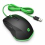 Mouse HP Pavilion 200 Nero Verde Gaming Con cavo