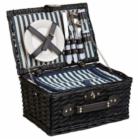 Cestino da Picnic Alexandra House Living Nero vimini