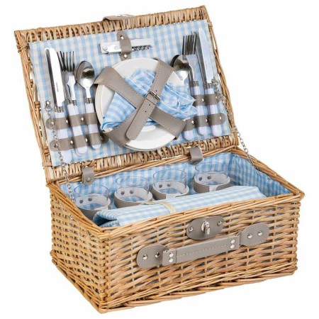 Cestino da Picnic Alexandra House Living Grigio Naturale vimini