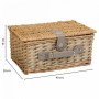 Cestino da Picnic Alexandra House Living Grigio Naturale vimini