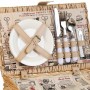 Cestino da Picnic Alexandra House Living Grigio Naturale vimini