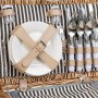 Cestino da Picnic Alexandra House Living Grigio Naturale vimini