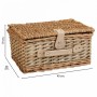 Cestino da Picnic Alexandra House Living Grigio Naturale vimini