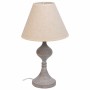 Lampada da tavolo Alexandra House Living Bianco Grigio Metallo Stoffa 220-240 V 23 x 41 x 23 cm