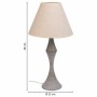 Lampada da tavolo Alexandra House Living Bianco Grigio Metallo Stoffa 220-240 V 23 x 46 x 23 cm