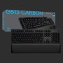 Tastiera Bluetooth con Supporto per Tablet Logitech G513 CARBON LIGHTSYNC RGB Mechanical Gaming Keyboard, GX Brown Francese AZER