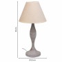 Lampada da tavolo Alexandra House Living Bianco Grigio Metallo Stoffa 220-240 V 23 x 46 x 23 cm