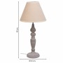 Lampada da tavolo Alexandra House Living Bianco Grigio Metallo Stoffa 220-240 V 23 x 46 x 23 cm