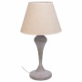 Lampada da tavolo Alexandra House Living Bianco Grigio Metallo Stoffa 220-240 V 25 x 46 x 25 cm