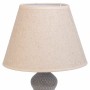 Lampada da tavolo Alexandra House Living Bianco Grigio Metallo Stoffa 220-240 V 25 x 46 x 25 cm