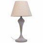 Lampada da tavolo Alexandra House Living Bianco Grigio Metallo Stoffa 220-240 V 25 x 46 x 25 cm