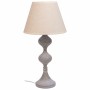 Lampada da tavolo Alexandra House Living Bianco Grigio Metallo Stoffa 220-240 V 25 x 50 x 25 cm