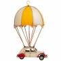 Statua Decorativa Alexandra House Living Giallo Ferro ABS Palloncino Macchina Paracadute 17 x 31 x 18 cm