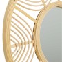 Specchio da parete Alexandra House Living Naturale Bambù Rattan 55 x 2 x 55 cm