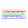 Tastiera per Giochi The G-Lab Mercury AZERTY Bianco