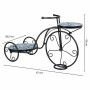 Supporto per Vaso Alexandra House Living Nero Ferro Piastrella Bicicletta 26 x 43 x 67 cm