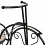 Supporto per Vaso Alexandra House Living Nero Ferro Piastrella Bicicletta 23 x 36 x 53 cm