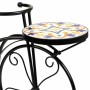 Supporto per Vaso Alexandra House Living Nero Ferro Piastrella Bicicletta 26 x 43 x 67 cm