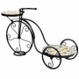 Supporto per Vaso Alexandra House Living Nero Ferro Piastrella Bicicletta 26 x 43 x 67 cm