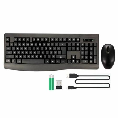 Tastiera e Mouse Bluestork Clavier Souris Sans Fil Nero