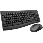 Tastiera e Mouse Bluestork Clavier Souris Sans Fil Nero