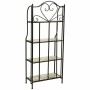 Scaffale Alexandra House Living Nero Ferro Forjare Piastrella 27 x 133 x 57 cm