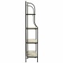 Scaffale Alexandra House Living Nero Ferro Forjare Piastrella 27 x 133 x 57 cm