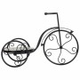 Supporto per Vaso Alexandra House Living Nero Ferro Piastrella Bicicletta 23 x 36 x 53 cm